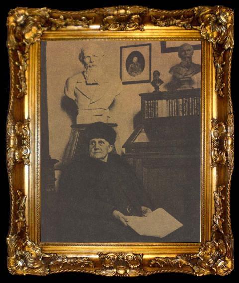 framed  unknow artist dostojevskijs andra hustru anna i dostojevskijrmmet i histeriska museet moskva, ta009-2