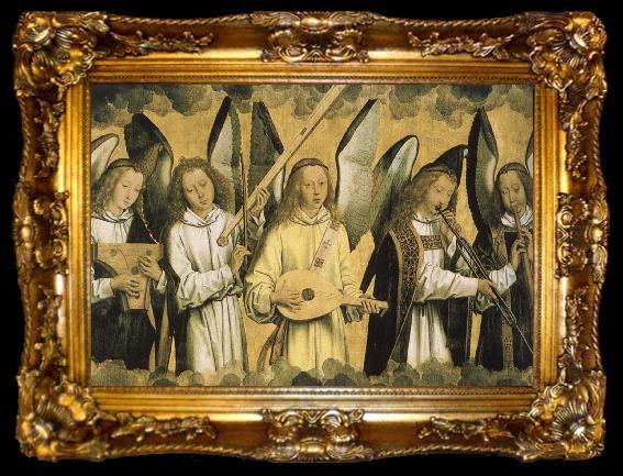framed  john florio 5 music angel, ta009-2