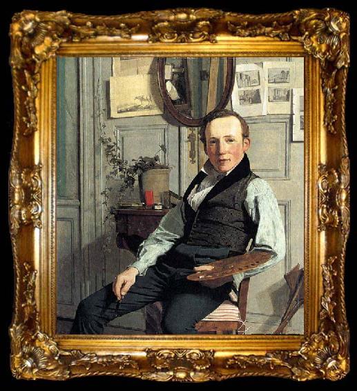 framed  unknow artist Portrait of Frederik, ta009-2