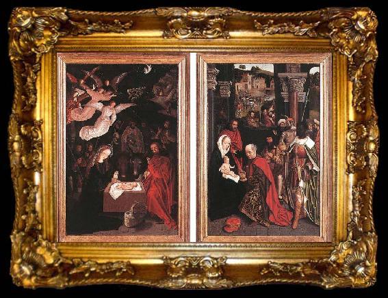 framed  unknow artist Adoration of the Shepherds and Adoration of the Magi, ta009-2