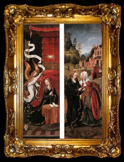 framed  unknow artist Annunciation and Visitation, ta009-2