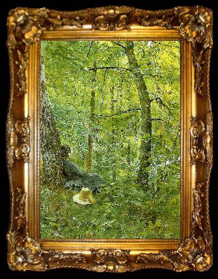 framed  Anders Zorn emma i barbizonskogen, ta009-2