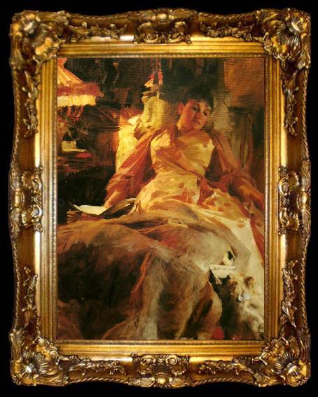framed  Anders Zorn etude eclairage, ta009-2