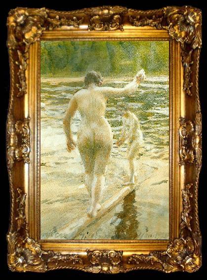 framed  Anders Zorn balans, ta009-2