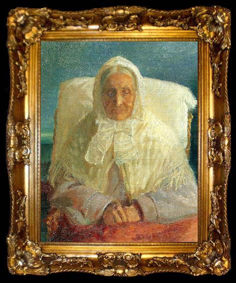 framed  Anna Ancher portraet af mor, ta009-2