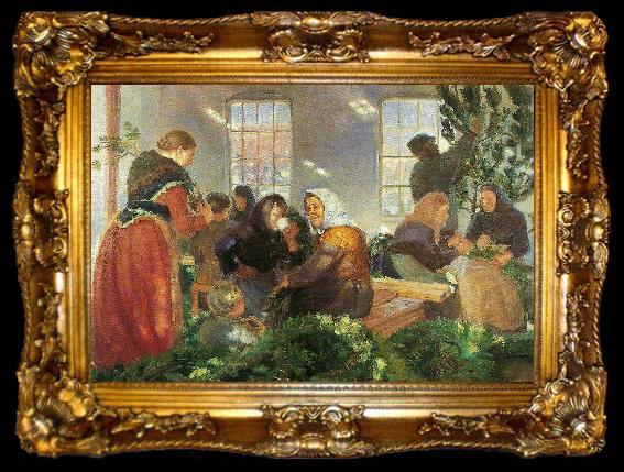 framed  Anna Ancher for kongebesoget, ta009-2