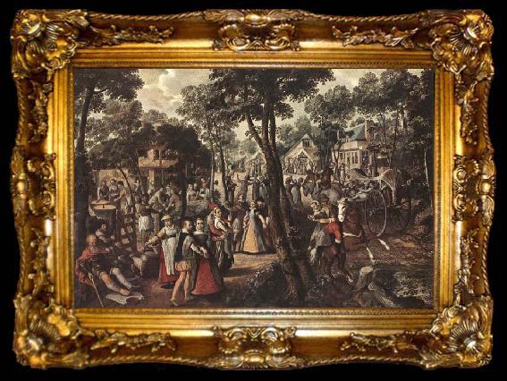 framed  BEUCKELAER, Joachim Village Feast, ta009-2