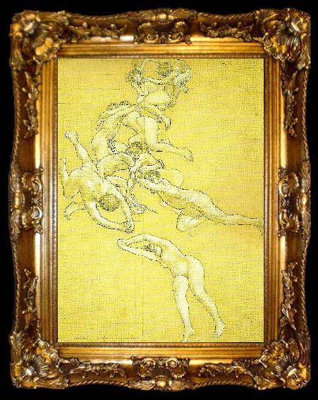 framed  Carl Larsson de manskliga lidelserna-passionerna, ta009-2