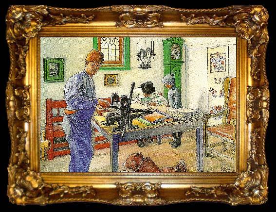framed  Carl Larsson mitt etslokus, ta009-2
