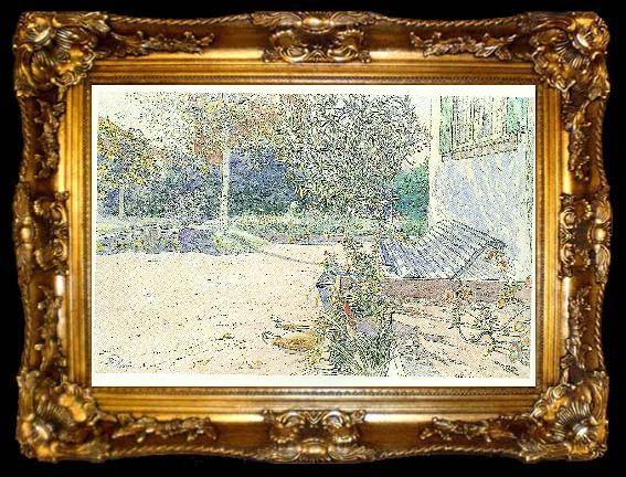 framed  Carl Larsson min gardsplan, ta009-2