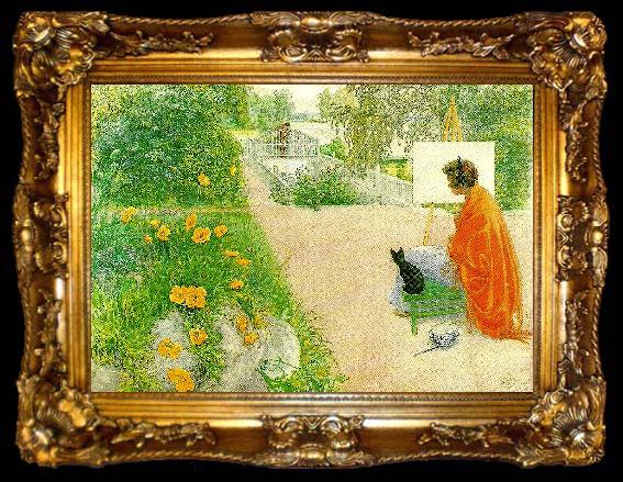 framed  Carl Larsson bron, ta009-2