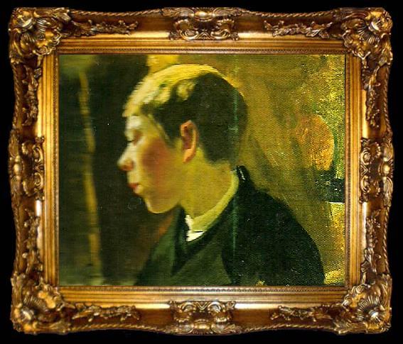 framed  Carl Larsson gosshuvud, ta009-2