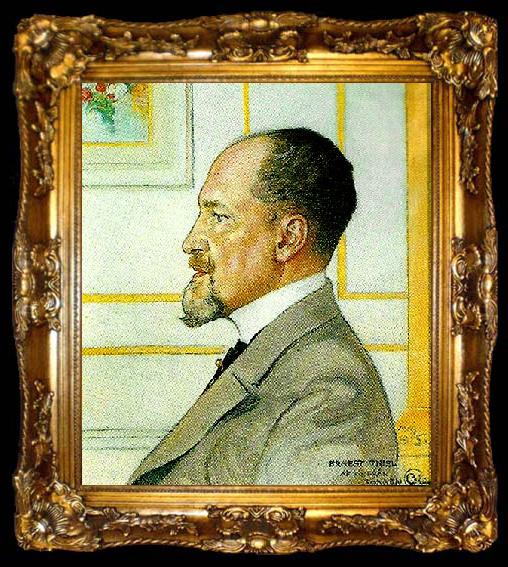 framed  Carl Larsson portratt av ernest thiel, ta009-2