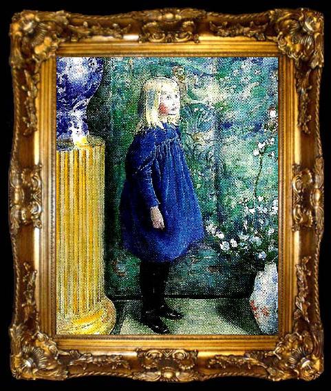 framed  Carl Larsson portratt av vult och ulla, ta009-2