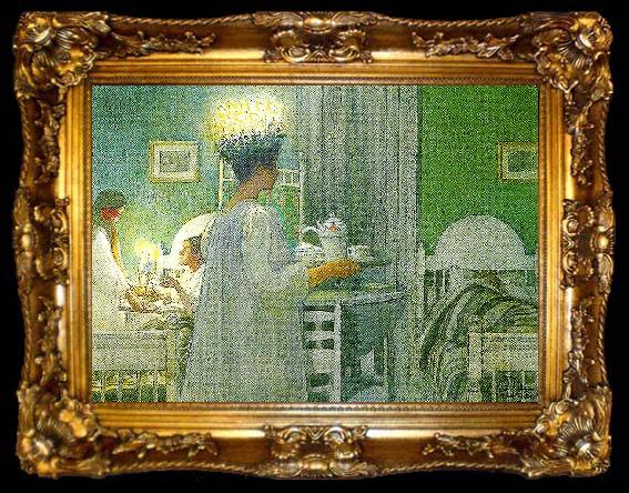 framed  Carl Larsson lucia, ta009-2
