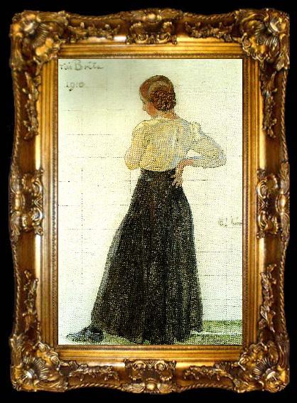 framed  Carl Larsson brita, ta009-2