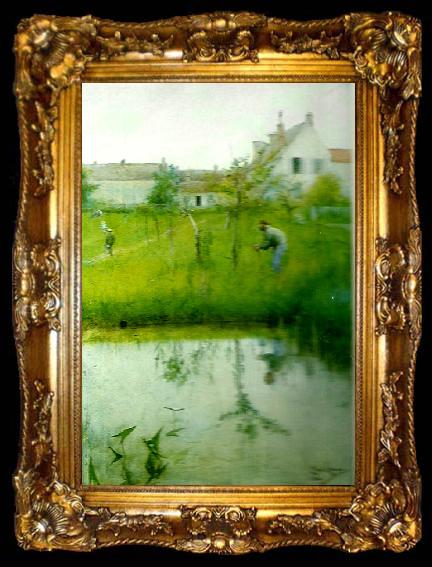 framed  Carl Larsson gubben och nyplanteringen, ta009-2