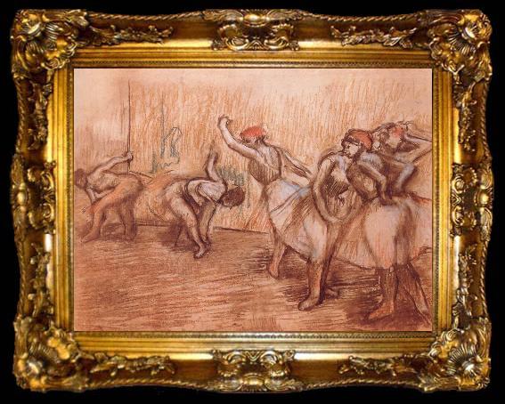 framed  Edgar Degas dancers, ta009-2