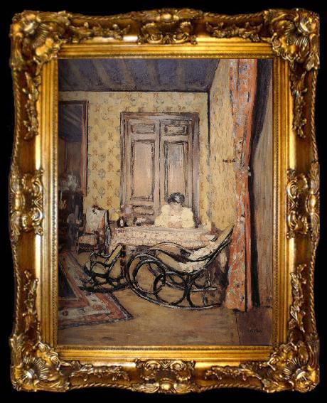 framed  Edouard Vuillard Indoor rocking chair, ta009-2