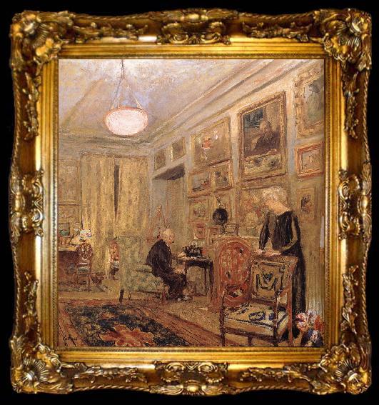 framed  Edouard Vuillard Black in the room, ta009-2