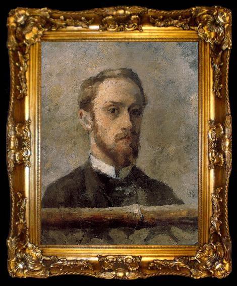 framed  Edouard Vuillard Self portrait mirror, ta009-2