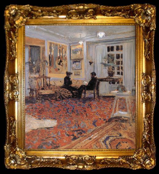 framed  Edouard Vuillard chat, ta009-2