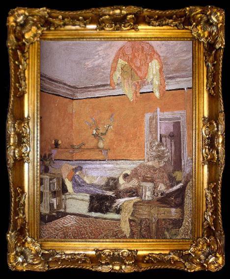 framed  Edouard Vuillard In small studio, ta009-2