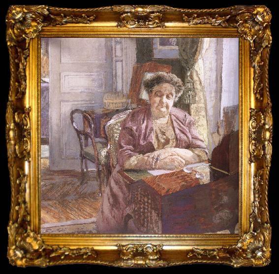 framed  Edouard Vuillard Lakefront Lady, ta009-2