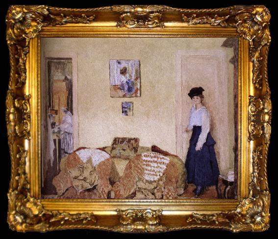 framed  Edouard Vuillard Annette room in the Vial, ta009-2