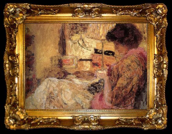 framed  Edouard Vuillard Sewing, ta009-2