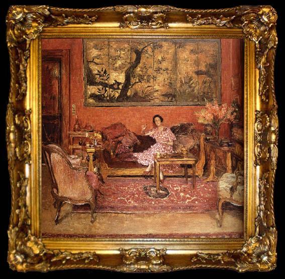 framed  Edouard Vuillard Heng oakes curled madam, ta009-2