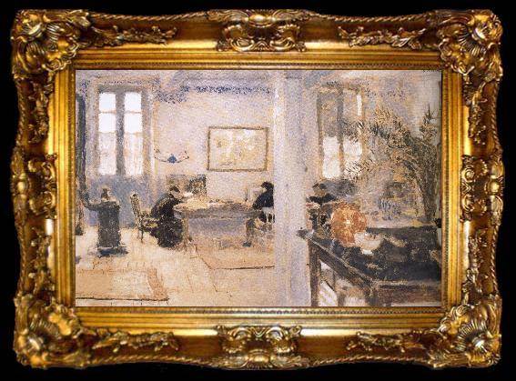 framed  Edouard Vuillard Room, ta009-2