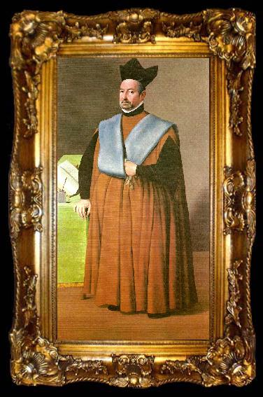 framed  Francisco de Zurbaran portrait of dr, ta009-2