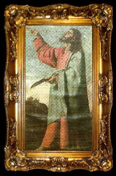 framed  Francisco de Zurbaran st, bartholomew, ta009-2