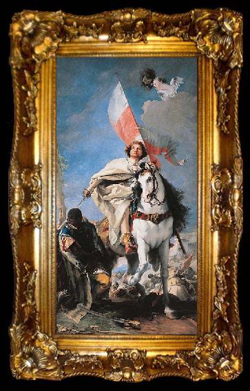 framed  Giovanni Battista Tiepolo St Jacobus defeats the Moors., ta009-2