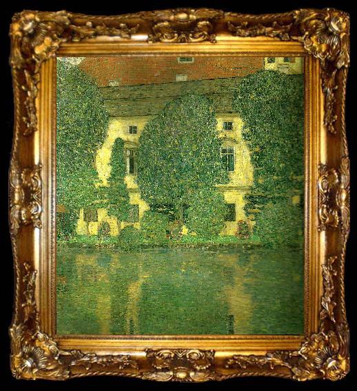 framed  Gustav Klimt slottet kammer vid attersee, ta009-2