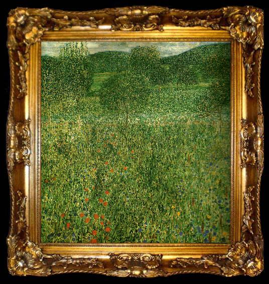 framed  Gustav Klimt blommande falt, ta009-2