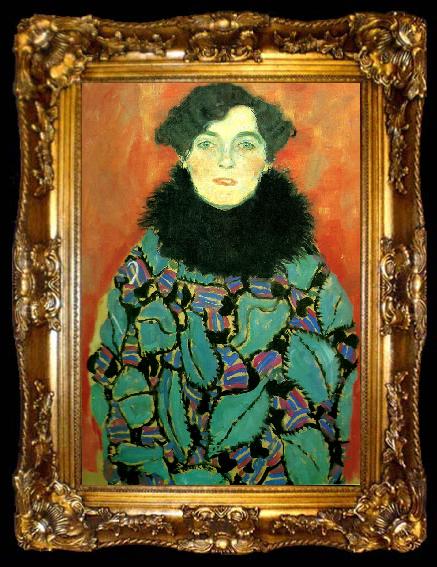 framed  Gustav Klimt portratt av johanna staude, ta009-2