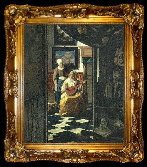 framed  Jan Vermeer brevet, ta009-2