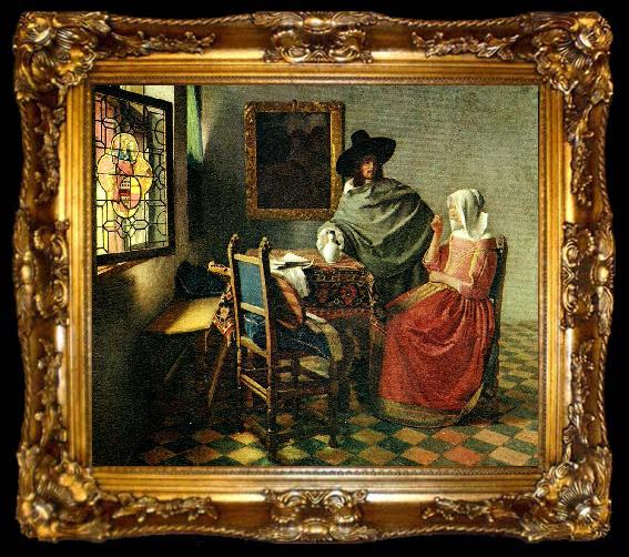 framed  Jan Vermeer vinprovet, ta009-2