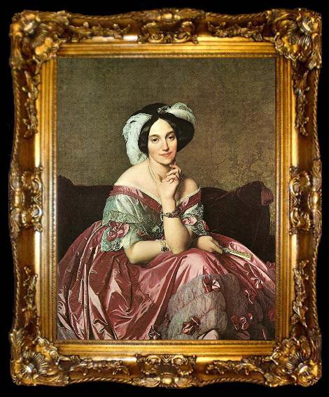 framed  Jean-Auguste Dominique Ingres the baroness rothschild, ta009-2