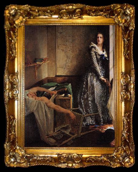framed  Jean-Paul Laurens Death of by David, ta009-2