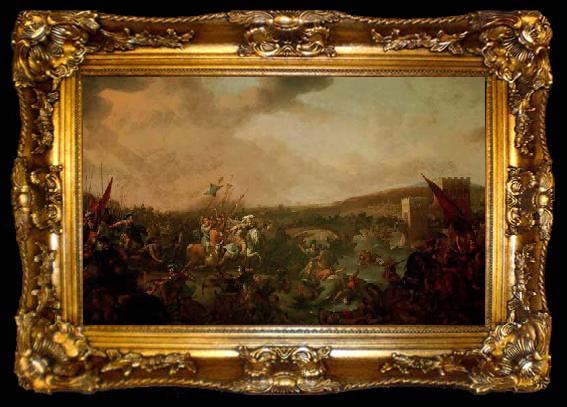 framed  Johannes Lingelbach Battle of Milvian Bridge, ta009-2