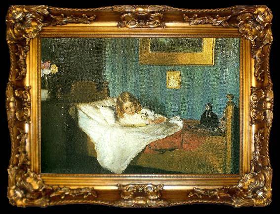 framed  Michael Ancher en rekonvalescent, ta009-2