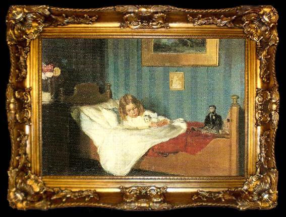framed  Michael Ancher en rekonvalescent. ca, ta009-2