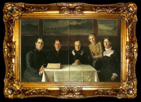 framed  Michael Ancher juledag, ta009-2