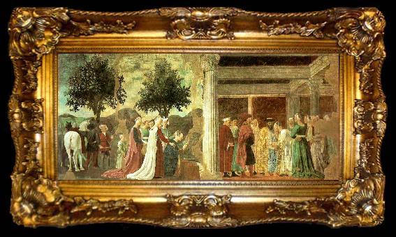 framed  Piero della Francesca legend of the true cross, ta009-2