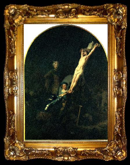 framed  REMBRANDT Harmenszoon van Rijn korsfastelsen, ta009-2