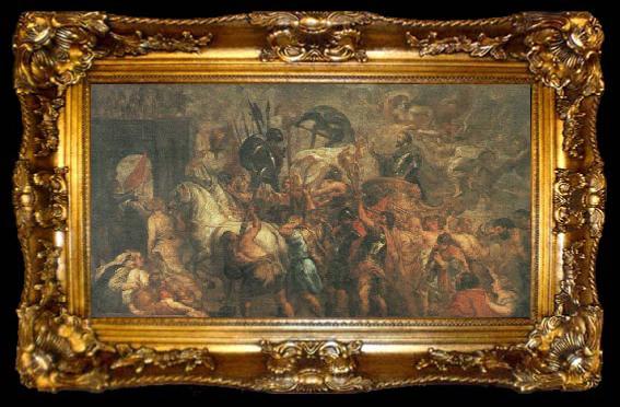 framed  RUBENS, Pieter Pauwel Triumphal Entry of Henry IV into Paris, ta009-2