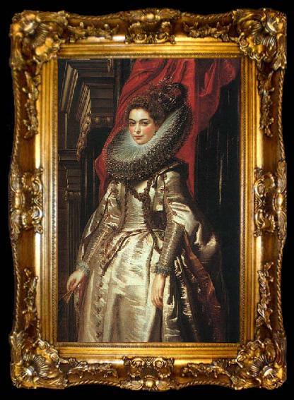 framed  RUBENS, Pieter Pauwel Portrait of Marchesa Brigida Spinola Doria, ta009-2